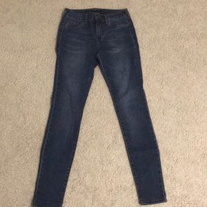 Blue skinny jeans $12